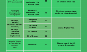 Mudanças no Calendário Nacional de Vacinação 2017